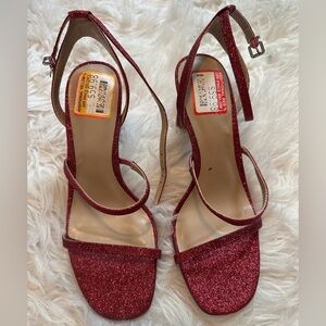 Mix No. 6 Fuchsia Aliciana Glitter Pump size 8